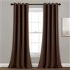 Lush Decor, Coppia di tende oscuranti isolate con occhielli, 132 x 213 cm (larghezza x lunghezza), design classico e moderno, decorazione per finestre, tende lunghe per soggiorno, camera da letto o
