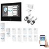 ITALIAN ALARM - Allarme Casa Senza Fili 7 Super Touch Screen, Antifurto WiFi GSM con APP, Sistema Allarme Wireless con Sensori Porte e Finestre. Già configurato, Video Tutorial e Assistenza Italia