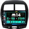 BXLIYER SXAUTO ¦ 8G+256G ¦ Android 14 IPS Autoradio Per Mitsubishi ASX (2010-2019) - Senza fili Carplay & Android Auto - LED Camera + MIC - DAB Fast-boot Volante 360-Camera AHD WIFI - 2 Din 10.1 Pollici