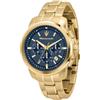 Maserati Successo Orologio Uomo, Cronografo, in Acciaio, PVD Oro - R8873621021