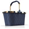 reisenthel carrybag - Cestino per Spesa, Design Resistente, Elegante e Spazioso, per Shopping e Picnic, Tessuto Idrorepellente, 22 L - midnight gold