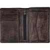 AVIREX Collezione Ontario, Portafoglio Verticale con Portamonete in Pelle Vintage, da Uomo, Colore Marrone