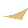 AKTIVE Vela ombreggiante triangolare 500x500x500 cm beige per giardino o terrazza, Poliestere 160 g/m², Protezione solare durevole per uso esterno, Incluse corde di fissaggio