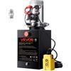 VEVOR Pompa Idraulica CC 12V Capienza ca. 11L Centralina Idraulica ad Azione Singola Flusso d'Olio ca. 3,44 L/min Pressione Massima di 22 MPa, Pompa per Montacarichi Auto Camion Rimorchio da Garage