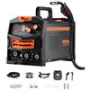 VEVOR Macchina Saldatrice MIG Corrente 130A, Saldatrice MIG Multiprocesso a Gas/MIG Senza Gas 2 in 1, Saldatrice Portatile Saldatrice Tecnologia Inverter IGBT, Macchina Saldatrice Schermo Digitale