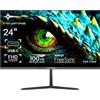 Monitor 24 Pollici 100Hz,Type-C,Hdmi,Ips, PC Monitors FHD 1080P, 5Ms(Od), Adapti