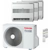 Toshiba Condizionatore Climatizzatore Toshiba Trial Split Inverter Console Pavimento R-32 10000+10000+13000 BTU RAS-3M18G3AVG-E Wi-Fi Optional