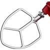 Gdrtwwh Frusta piatta in acciaio inox per mixer KitchenAid da 5 e 6 quarti, per cottura al forno, pasticceria, pasta, impasto e miscelazione (lavabile in lavastoviglie)