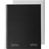 Navigator | Taccuino A4 + quadretti 5 x 5 | copertina extra | nero | bordo colore | carta 80 g | 80 fogli microforati 4 trapani | spirale chiusura a spirale | carta premium writing