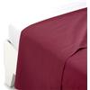 Caleffi Lenzuolo sopra Cotone tinta unita Bordeaux Singolo in Cotone - 25494