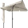 VOUNOT Ombrellone da Giardino Rettangolare, Parasole da Balcone, 200 x 125 cm, Beige