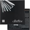 CRETACOLOR Black Box, set da disegno e carboncino da 20 pezzi, confezione regalo, incl. gomma da cancellare impastata e gomma per carta