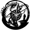 Instant Karma Clocks | Orologio da Parete Pesca Sportiva | Design Pescatore | Decorazione Casa Lago | Idea Regalo