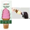 LaRoo Ice Cream Gelato Cono Rosa in Silicone per Cani