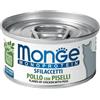 Monge Sfilaccetti Monoprotein Pollo Con Piselli Lattina 80g Gatti Adulti