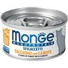 Monge Sfilaccetti Monoprotein Con Tacchino e Carote Lattina 80g Gatti Adulti