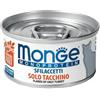 Monge Sfilaccetti Monoprotein Solo Tacchino Lattina 80g Gatti Adulti