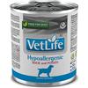 Farmina Vetlife Hypoallergenic Anatra e Patate 300g Lattina Cani