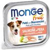 Monge Fruit Salmone e Pera Patè e Bocconcini Vaschetta Cani 100g