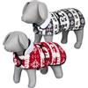 Trixie Cappottino Santa Grigio e Bianco Tg. XS 30cm per cani