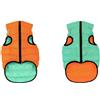AiryVest Lumi Piumino Revers Arancio/Verde XS22 cm per Cani