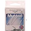 Mustad Bloodworm Light Bait 5712-BL Taglia 18 10Pezzi Colore Black Ami per la Pesca