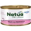 Natua Natural Pollo e Prosciutto in Jelly Lattina 85g Gatti