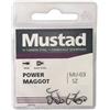 Mustad Power Maggot MU03 Taglia 12 10Pezzi Ami per la Pesca