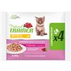 Natural Trainer Trainer Natural Kitten e Young Pollo Multipack Bustine 4x85g Gattini 1-12mesi
