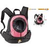 Ferplast Kangoo Small Zaino Rosa Trasportino per Cani e Gatti