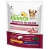 Natural Trainer Trainer Sensitive Maiale No Grain 800g Crocchette Cani Small e Toy Adult