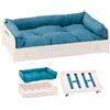 Ferplast Hall Lettinoin legno con cuscino per Cani e Gatti Mis. S