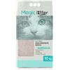 Magic Litter Marsiglia Lettiera Agglomerante Bianca 10kg per Gatti e Gattini