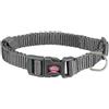 Trixie Premium Collare Grigio XXS-XS 15-25Cm/10mm