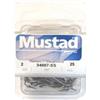 Mustad 34007-SS Taglia 2 25Pezzi Ami per la Pesca