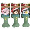 Camon Osso con Pinguino, Maialino o Orsetto di Natale 27cm Gioco per Cani