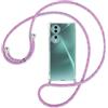 SIMao Custodia Collana per Cellulare Compatibile con HONOR 70 - Cover Silicone TPU Protettiva Trasparente - Custodia indossabile per Collo - Case a Tracolla con Cordina, Unicorno