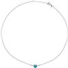 Breil, Collezione Candy, Collana Donna in Acciaio Effetto Specchio con Elemento Centrale a Forma di Cuore, Chiusura Regolabile a Moschettone, Collana con Cuore da 45 cm