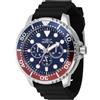 Invicta Pro Diver Orologio da Uomo in acciaio inossidabile con movimento Quarzo - 48mm, Argento/Rosso/Blu