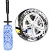 URAQT Spazzola Cerchi Auto, Microfibra Spazzola Ruote, Spazzola Pulisci Cerchioni Auto, Cura ottimale dei Cerchioni Senza Graffi, per Pulizia per Tutti i Tipi di Cerchioni (Blu)
