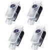Gmili 4 Pezzi Luci Proiettore Porta, illuminazione sottoscocca auto Compatibile con A1/ A3/ A4/ A5/ A6/ A7/ A8/ Q3/ Q5/ Q7/ TT luce LED di benvenuto