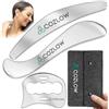 COZLOW Set di strumenti 3 in 1 in acciaio inossidabile per la terapia IASTM - Strumenti di massaggio per la mobilizzazione dei tessuti molli - Gua Sha - di Cozlow