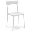 Connubia Sedia Modello Argo in Polipropilene Set 4 Pezzi - Disponibile in 7 Colori (Bianco Ottico Opaco)