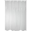 MSV, Tenda da doccia, PVC, Rivestimento antibatterico, 100% vinile, Anelli inclusi, Rivestimento antibatterico e idrorepellente, lavabile a 40°, Made in Europe, Bianco a pois, 180x200 cm