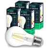 V-TAC 4x Lampadina LED Filamento attacco E27 - [Alta Efficienza 6W ] - A60-600 Lumen - (Equivalenti a 45W) - Lampadine a Risparmio Energetico - 3000K Luce Bianca Calda