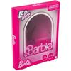 Paladone, Specchio da parete con luce neon a LED di Barbie, licenza ufficiale Mattel, decorazione per casa e camera da letto per ragazze, adolescenti, donne, lampada rosa alimentata via USB