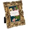 Laura Ashley Cornice portafoto in resina con cavalletto, 5 x 7,6 cm, ornata a mano, per tavolo e parete, design floreale decorativo, decorazione per la casa, galleria fotografica, arte e altro (5 x