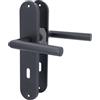 Alpertec Conte-LS - Set da ristrutturazione per porte di camera, in acciaio inox, colore: grigio cashmere