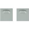 Wandbreite Set di fissaggio autoadesivo portafoto portaspecchi supporto Dibond (2x supporto, 45x45mm)