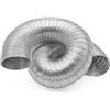 H&C VENT Tubo flessibile in alluminio 160 mm Diametro tubo - HVAC 3 m Max Length Air Duct - Ventilazione Flex Pantaloni Scarico Uscita Aria Calda Elemento Sistema